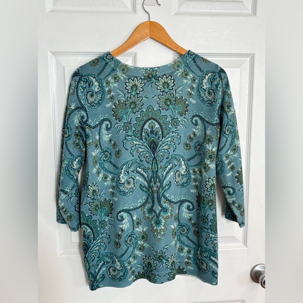 Cashmere Paisley Women's sweater - Picture 4 of 5